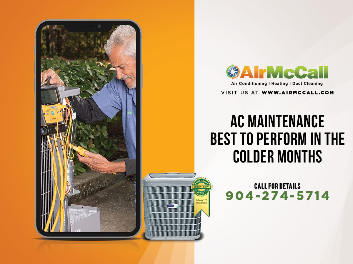 Cooler months are the best time for preventative A/C maintenance in Jacksonville