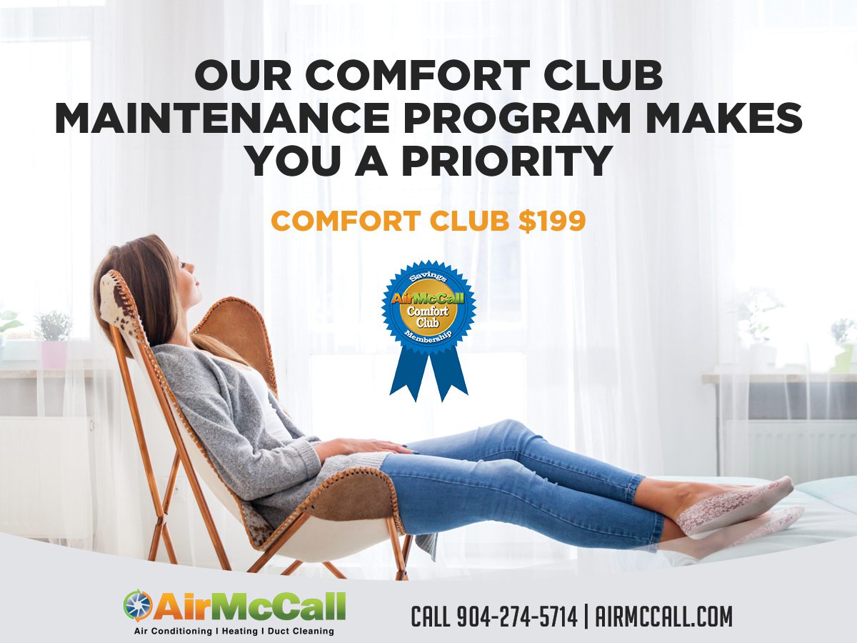 Our Comfort Club HVAC Maintenance Program Makes You a Priority