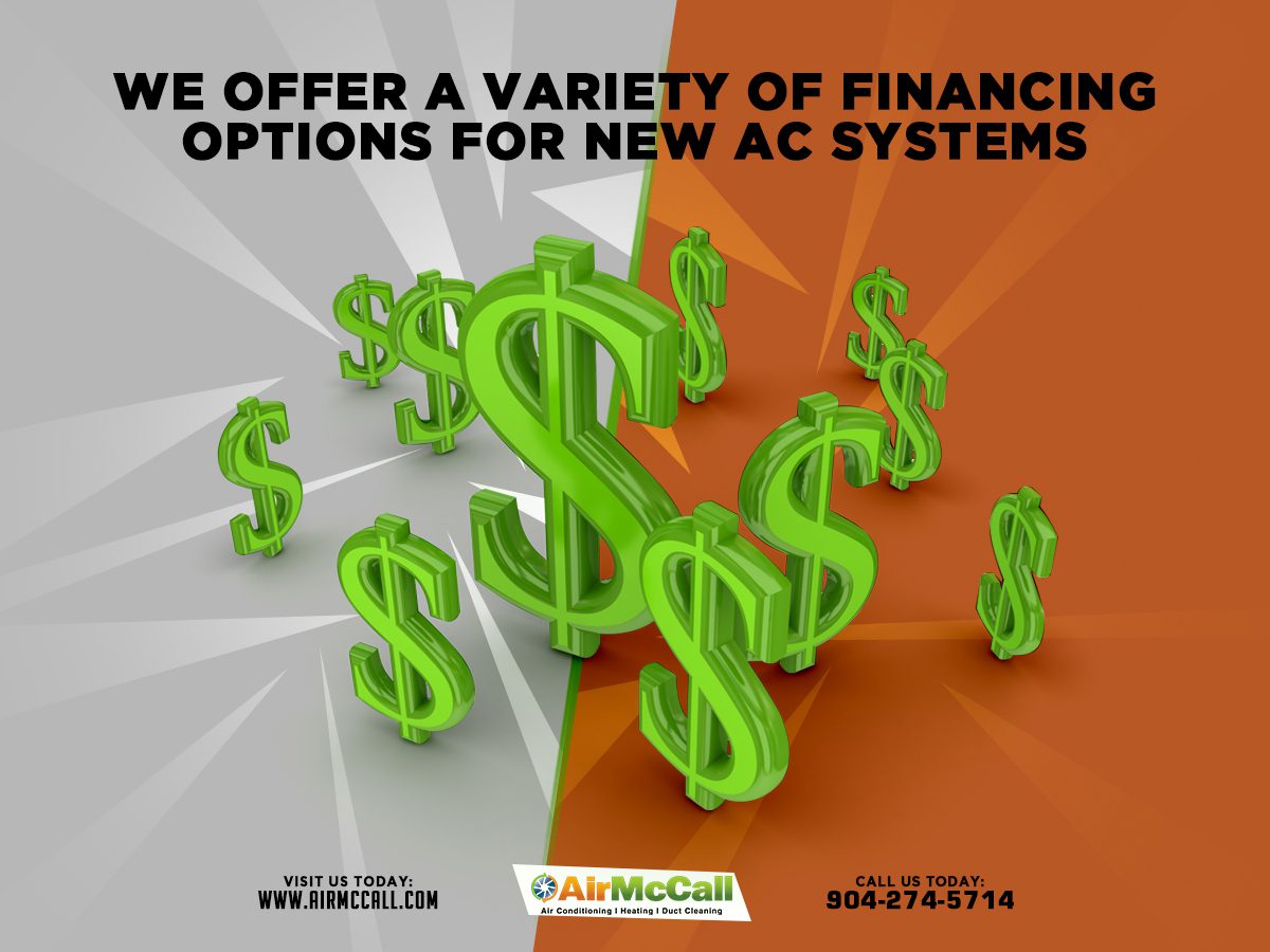 We Offer a Variety of Financing Options for New Jacksonville AC Systems
