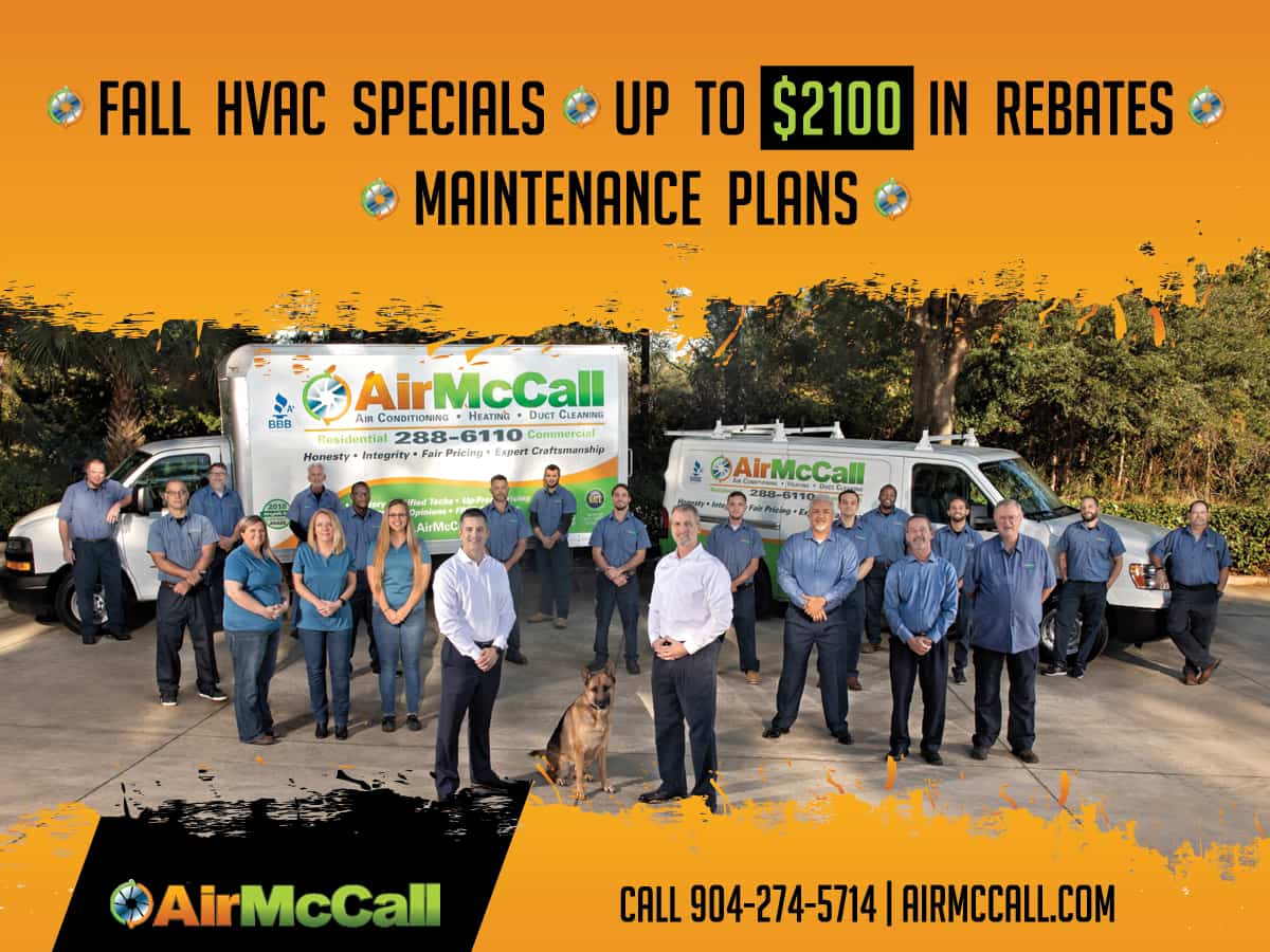 Jacksonville, FL Leading HVAC Company Offering Fall HVAC Specials of up to $2100 in Rebates